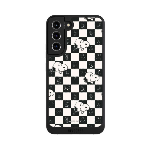 Samsung Galaxy S22+ NIVOpure Snoopy Heads Checked Pattern