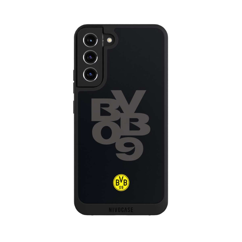 Galaxy S22 + NIVOpure BVB09 Grau Schwarz