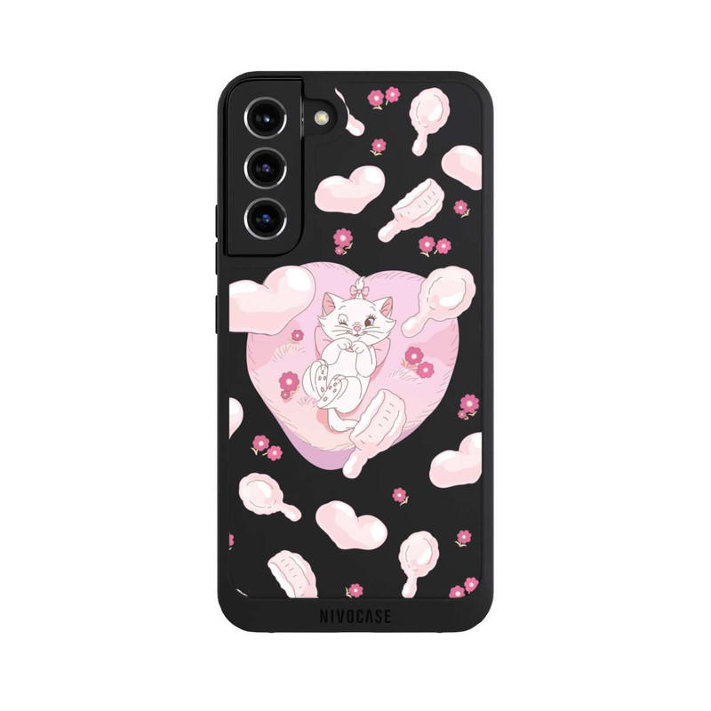Galaxy S22 + NIVOpure Aristocats Marie Hearts Pink Transparent