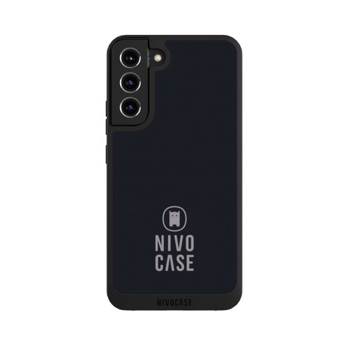 Samsung Galaxy S22+ NIVOpure Nivocase Logo Schwarz Grau