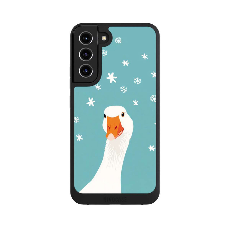 Galaxy S22 + NIVOpure Funny Goose Stars Blue with AI