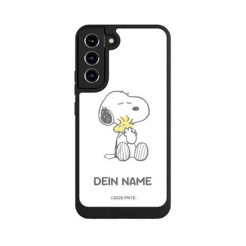 Samsung Galaxy S22+ NIVOpure Snoopy And Woodstock Cuddling Personalisierbar