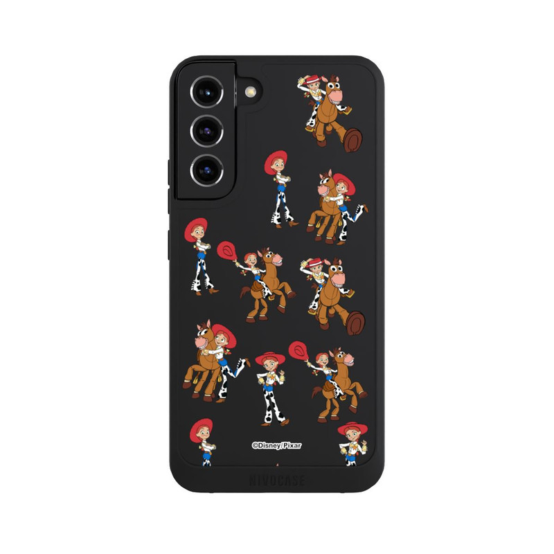 Galaxy S22 + NIVOpure Toy Story 5 Jessie Cowboy Pattern Transparent