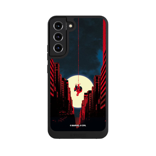 Samsung Galaxy S22+ NIVOpure Spider-Man Marvel between Skyscrapers