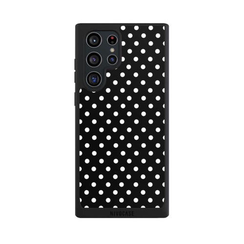 Samsung Galaxy S22 Ultra NIVOpure Confettis blancs sur fond noir