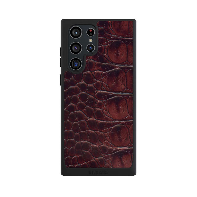 Galaxy S22 Ultra NIVOpure Cuir de Crocodile