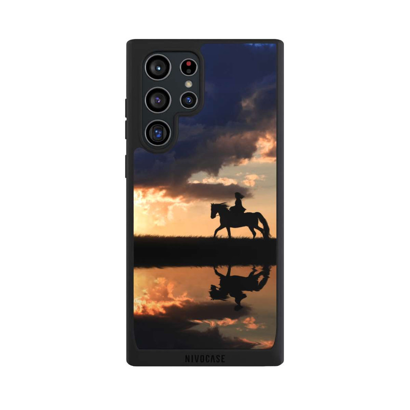 Galaxy S22 Ultra NIVOpure Randonnée à Cheval au Crépuscule