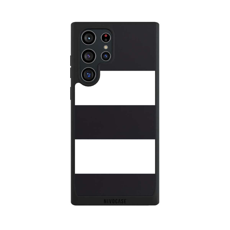Galaxy S22 Ultra NIVOpure Rayures - Noir & Blanc