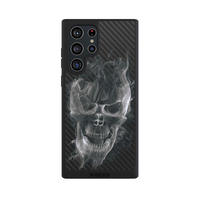 Galaxy S22 Ultra NIVOpure Smoke Skull Carbon