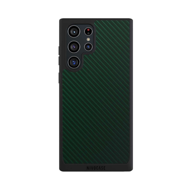 Galaxy S22 Ultra NIVOpure British Racing Green Carbon
