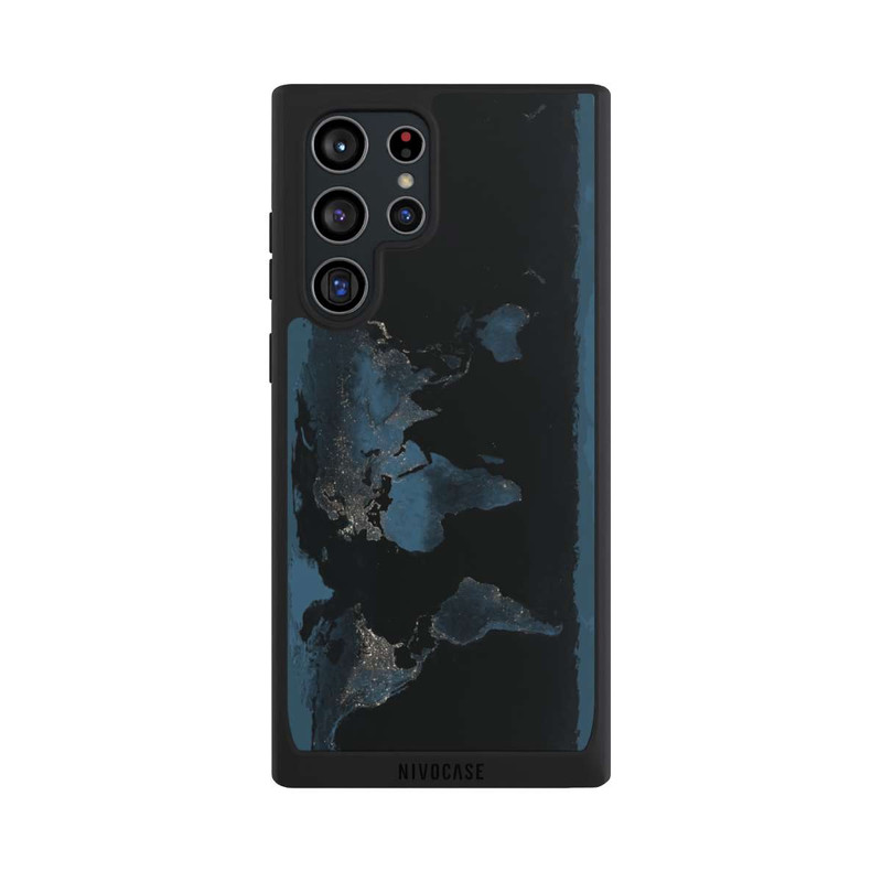 Galaxy S22 Ultra NIVOpure Carte du Monde Nuit