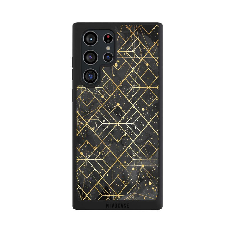 Galaxy S22 Ultra NIVOpure Marble Black Grid