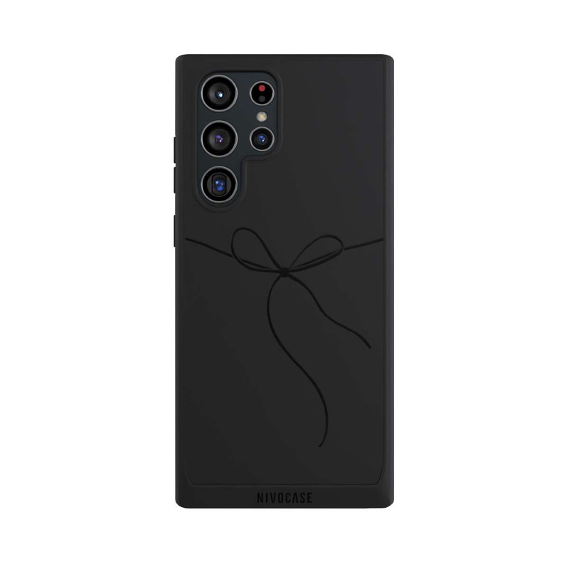 Galaxy S22 Ultra NIVOpure Schleifchen Schwarz ohne Hintergrund