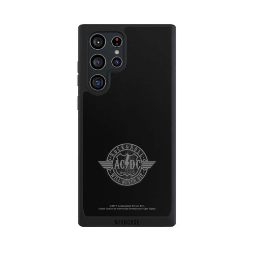 Samsung Galaxy S22 Ultra NIVOpure ACDC Rock and Roll Grau