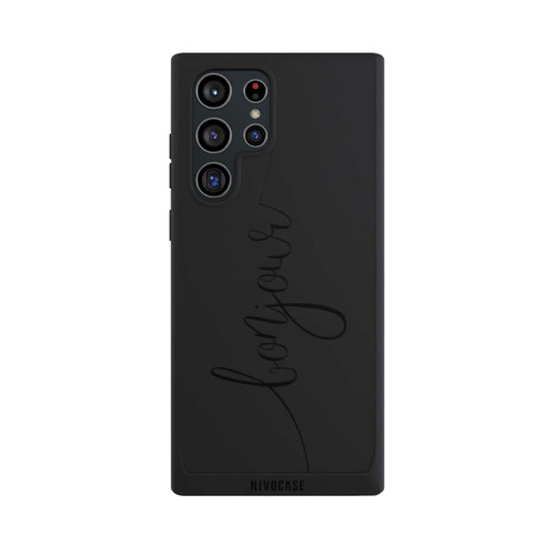 Samsung Galaxy S22 Ultra NIVOpure Bonjour Schwarz ohne Hintergrund