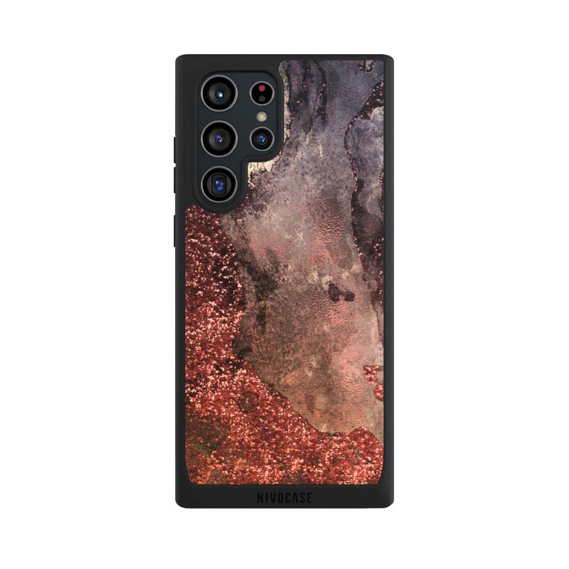 Galaxy S22 Ultra NIVOpure Brown Glitter Marble Look