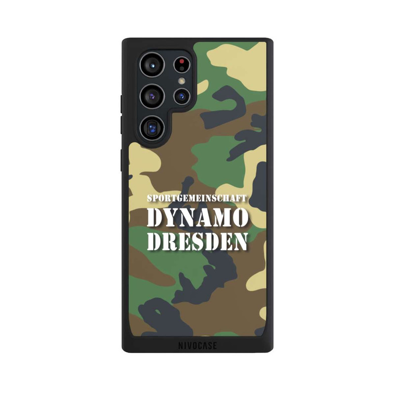 Galaxy S22 Ultra NIVOpure SGDD Camouflage Grün - Dynamo Dresden