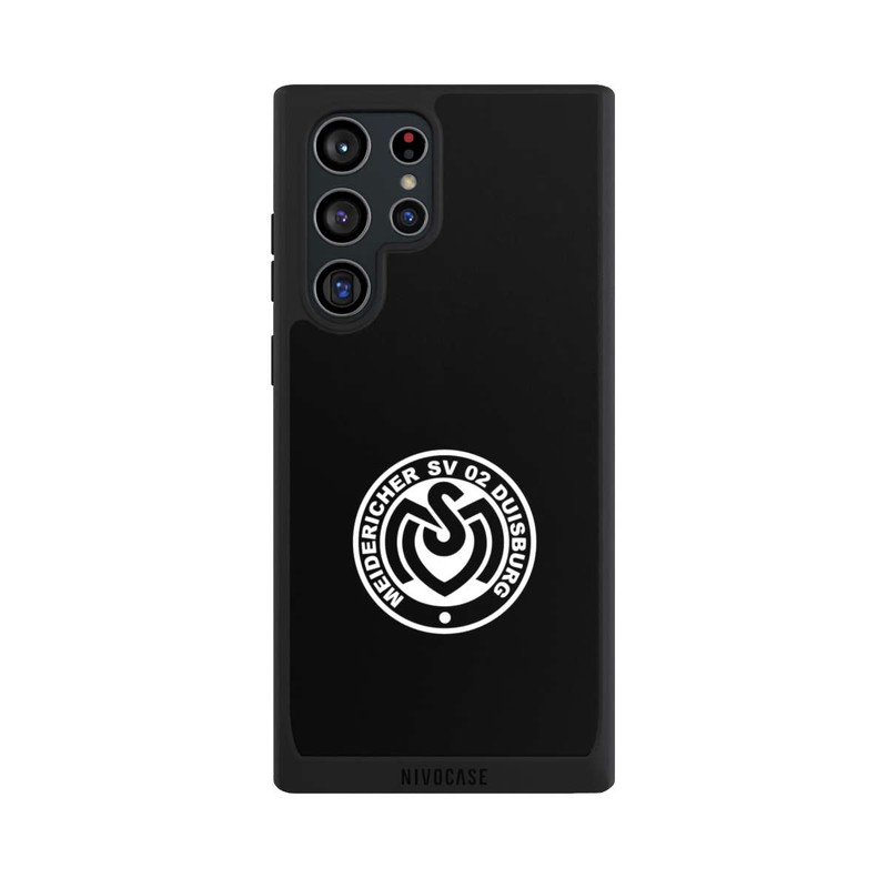 Galaxy S22 Ultra NIVOpure MSV Logo auf Schwarz