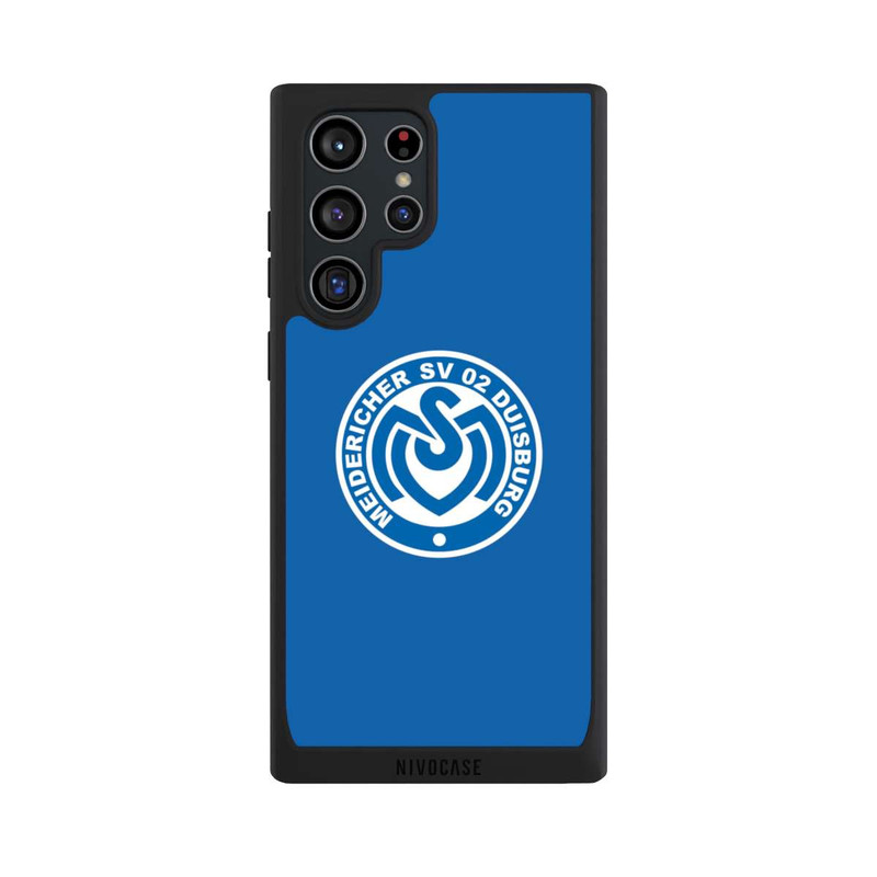 Galaxy S22 Ultra NIVOpure MSV Logo auf Blau