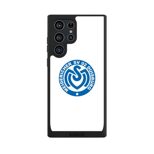 Samsung Galaxy S22 Ultra NIVOpure MSV Logo auf Weiß