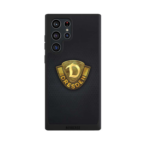 Samsung Galaxy S22 Ultra NIVOpure Goldenes Logo Look Dynamo Dresden