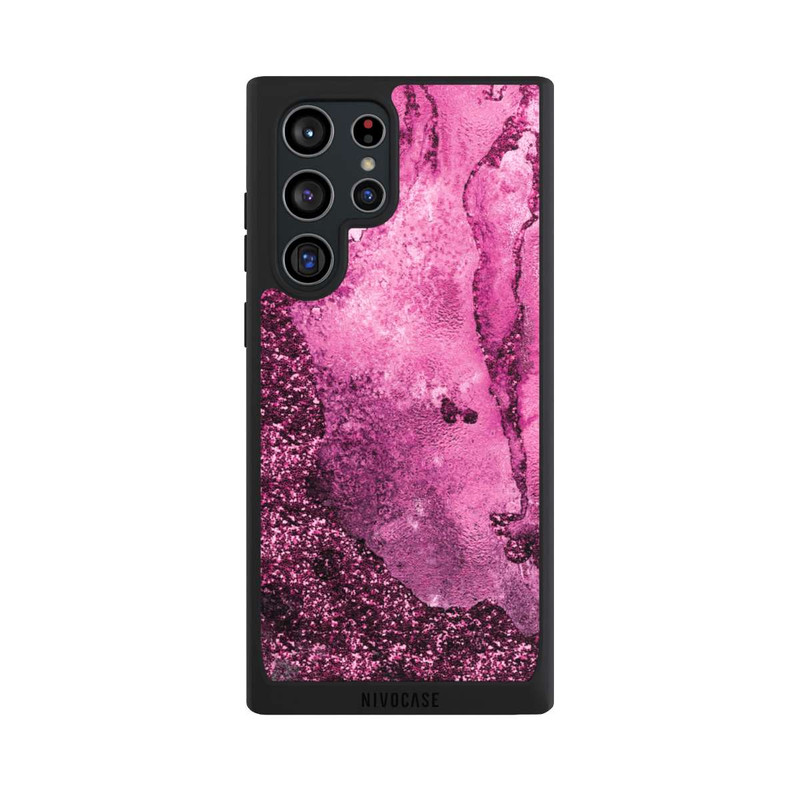 Galaxy S22 Ultra NIVOpure Marbre Rose Scintillant 2
