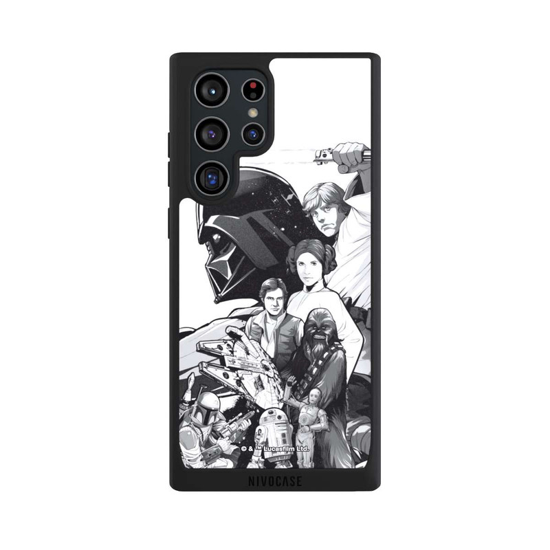 Galaxy S22 Ultra NIVOpure Star Wars Characters - Black and White