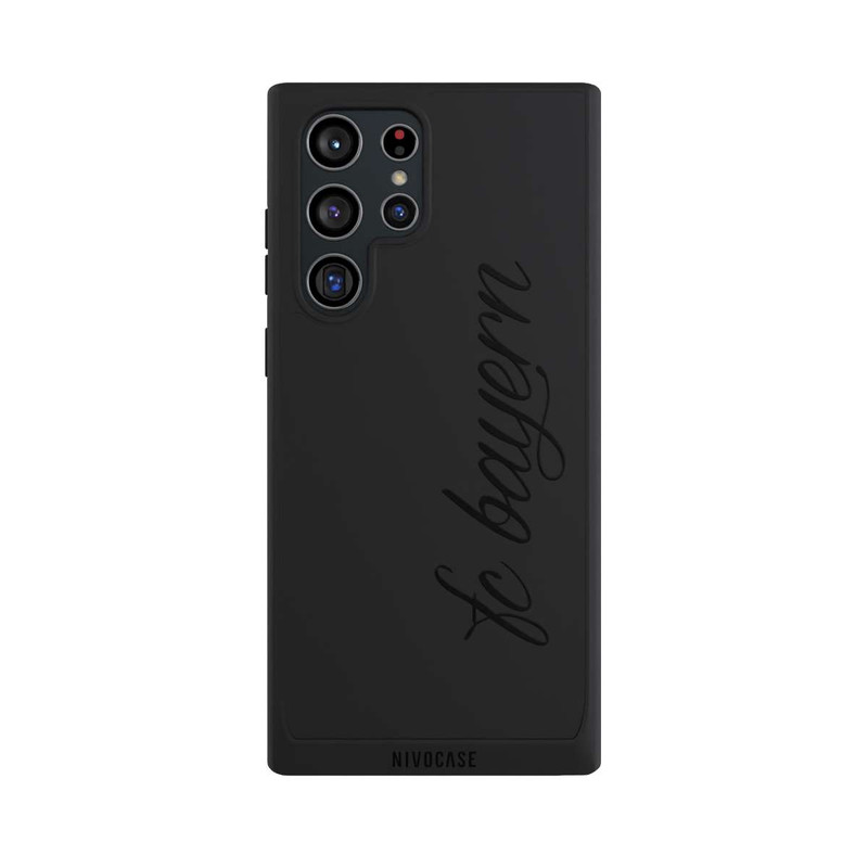 Galaxy S22 Ultra NIVOpure Schwarzes FCB Girlmotiv - ohne Hintergrund