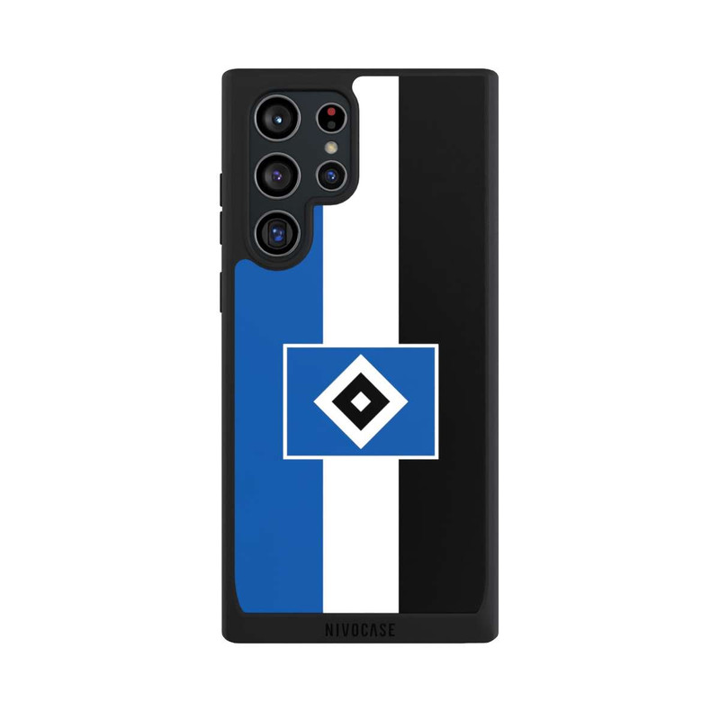 Galaxy S22 Ultra NIVOpure HSV Streifen - Blau-Weiß-Schwarz