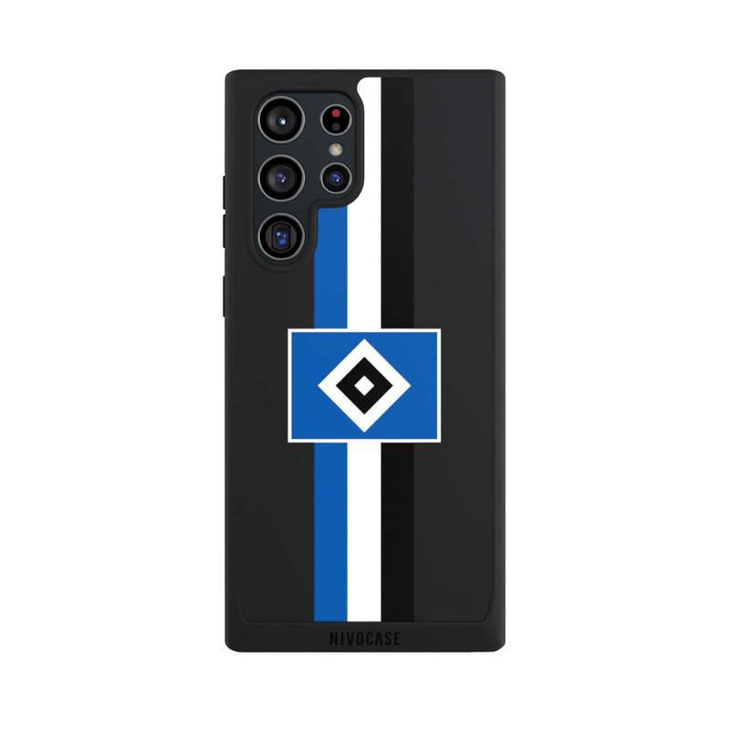 Galaxy S22 Ultra NIVOpure HSV Streifen - Blau-Weiß-Schwarz - ohne Hintergrund