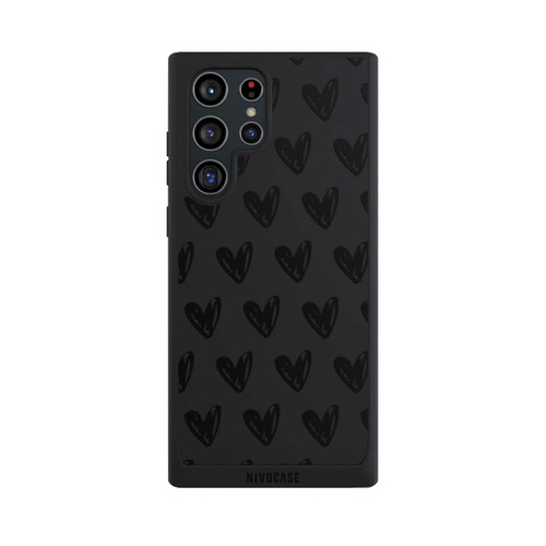 Samsung Galaxy S22 Ultra NIVOpure Herzen Schwarz ohne Hintergrund