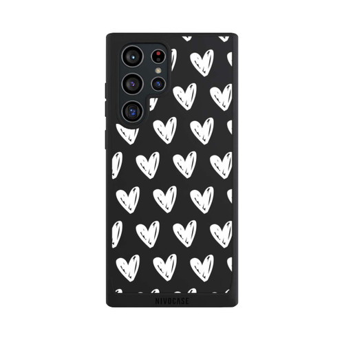 Samsung Galaxy S22 Ultra NIVOpure Herzen Weiß ohne Hintergrund