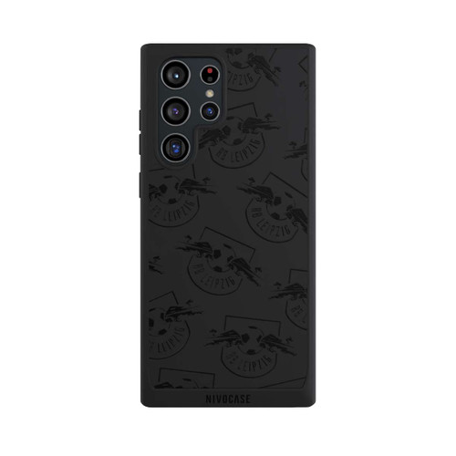 Samsung Galaxy S22 Ultra NIVOpure Logos RB Leipzig Schwarz - ohne Hintergrund