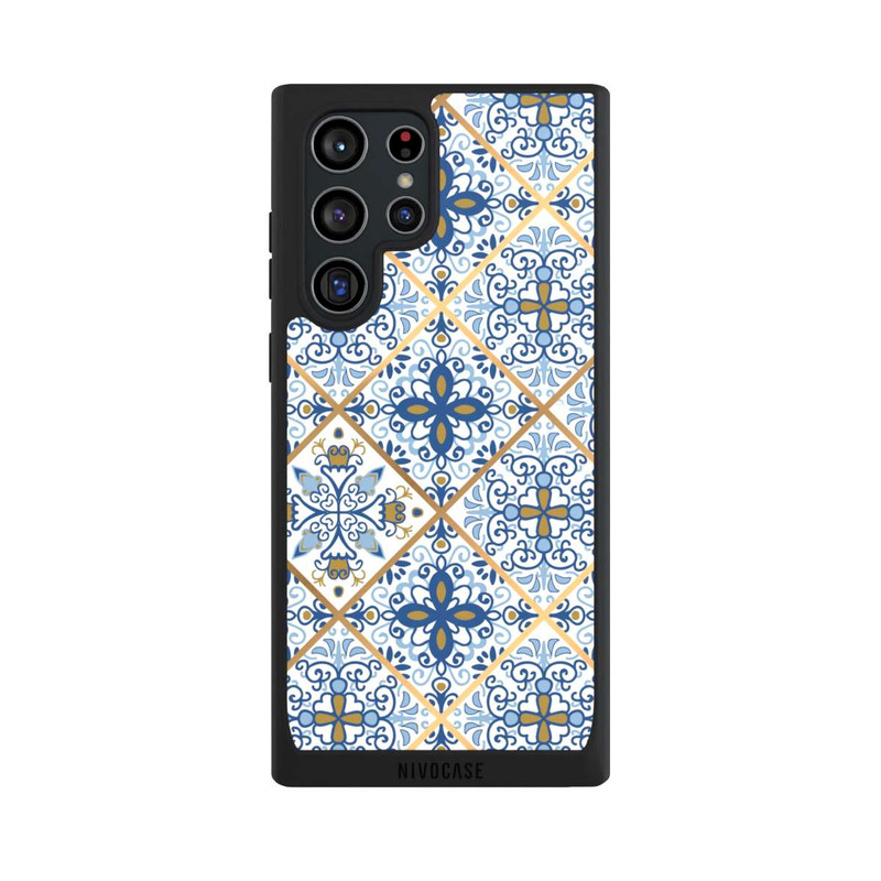 Galaxy S22 Ultra NIVOpure Mosaic Blue-Gold Look