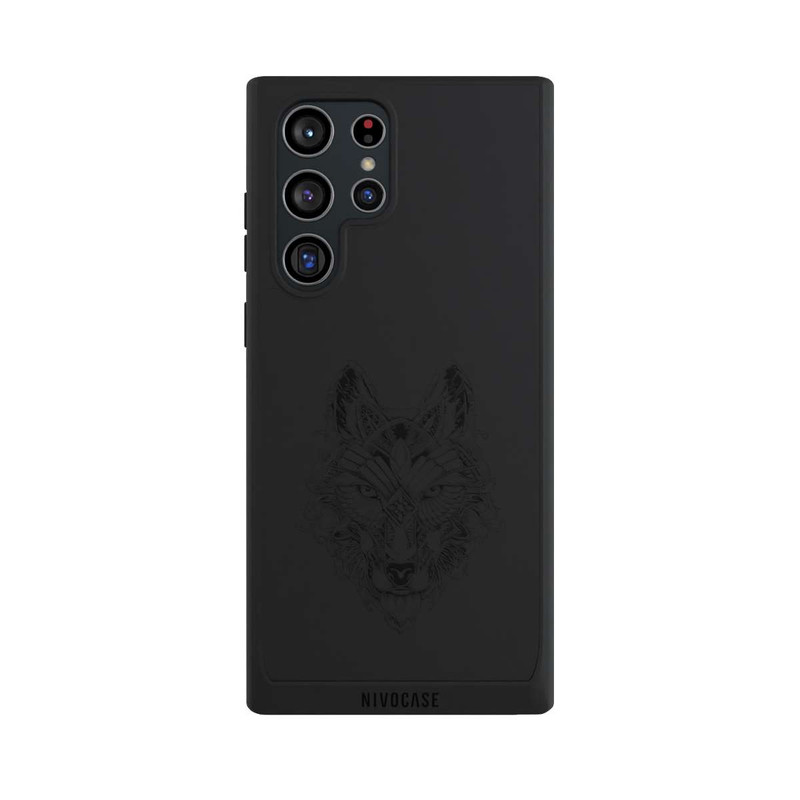 Galaxy S22 Ultra NIVOpure Wolf Mandala ohne Hintergrund
