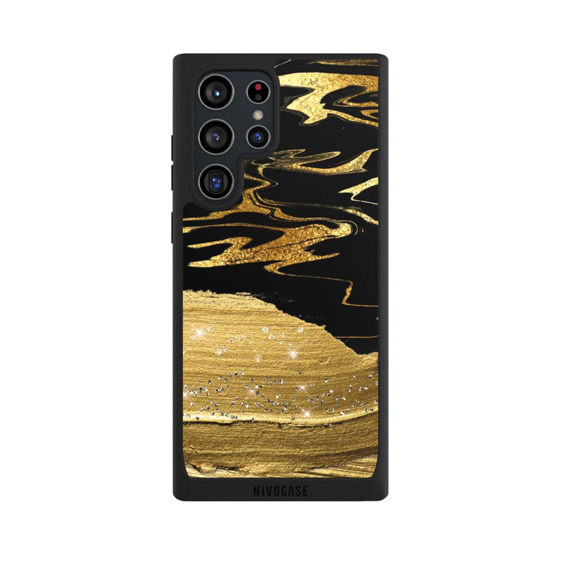 Galaxy S22 Ultra NIVOpure Veines d'aspect doré en marbre