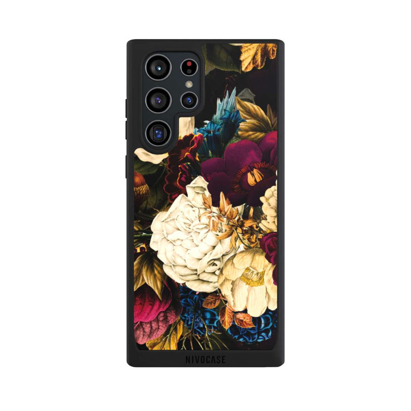 Galaxy S22 Ultra NIVOpure Dunkle Vintage Blumen