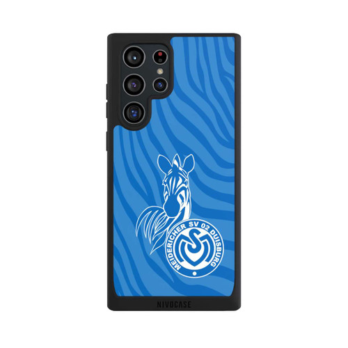 Samsung Galaxy S22 Ultra NIVOpure Zebra Hellblau - MSV