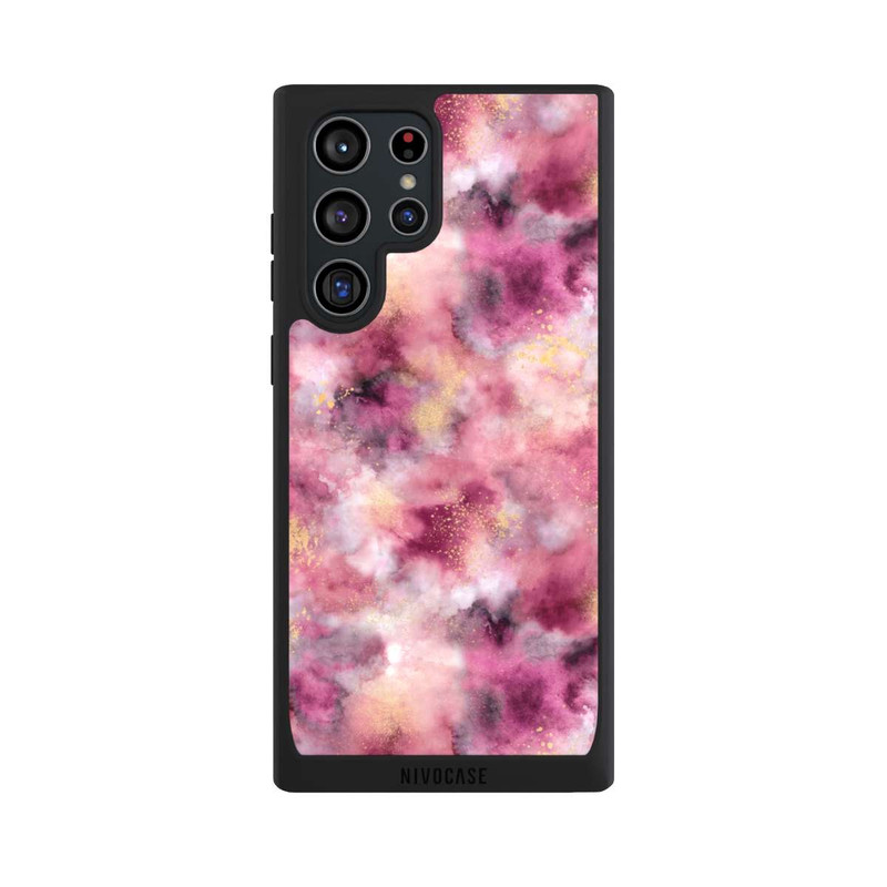 Galaxy S22 Ultra NIVOpure Rose aquarelle marbré fumé