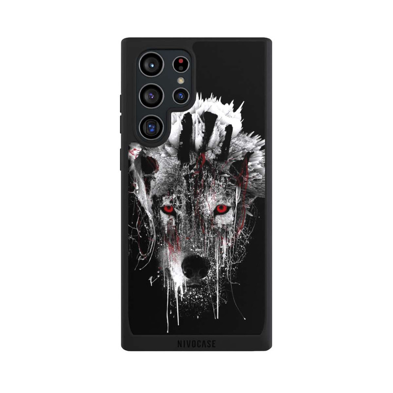 Galaxy S22 Ultra NIVOpure Loup aux yeux rouges