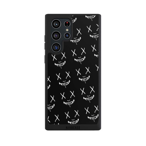 Samsung Galaxy S22 Ultra NIVOpure Maskenmuster Schwarz