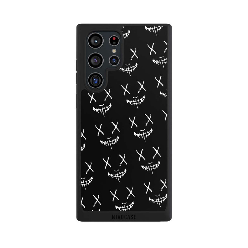 Galaxy S22 Ultra NIVOpure Maskenmuster Schwarz