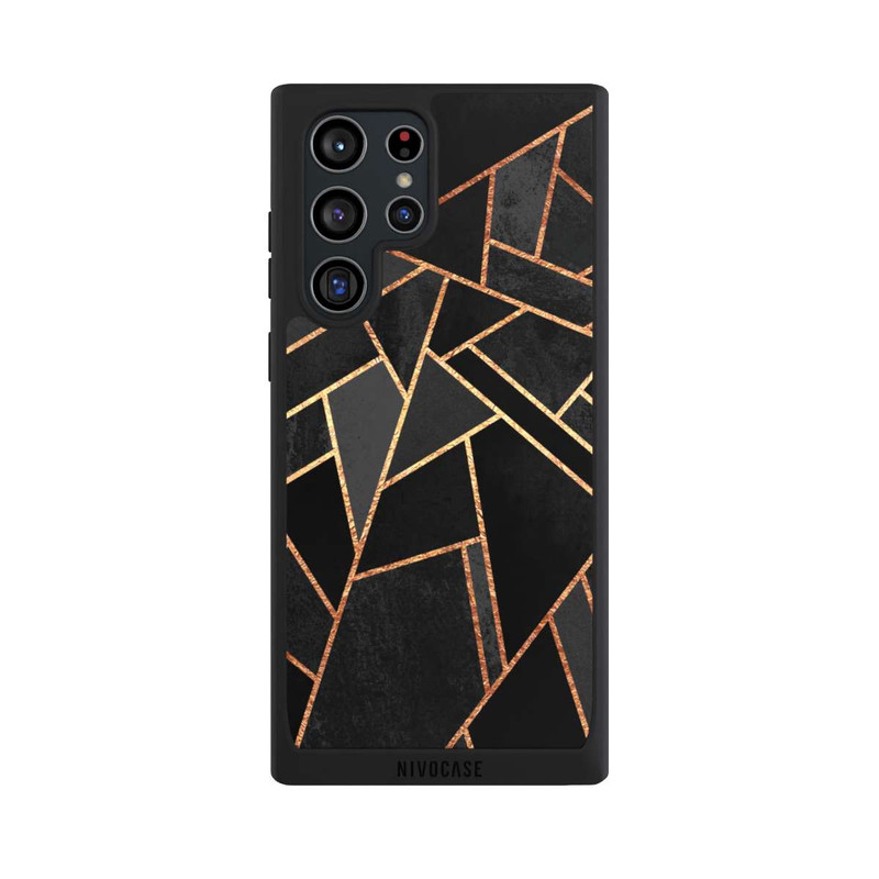 Galaxy S22 Ultra NIVOpure Black Night Gold Print