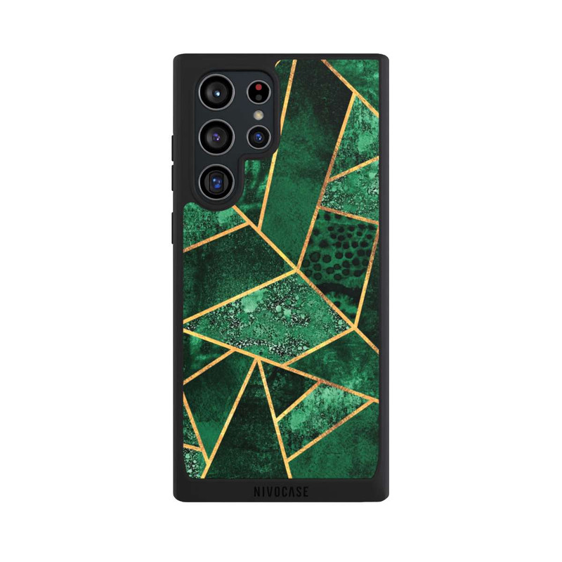 Galaxy S22 Ultra NIVOpure Tief Smaragdgrün Golddruck