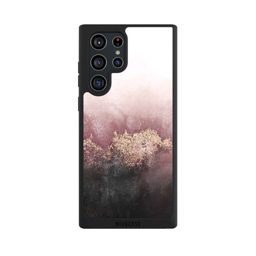 Samsung Galaxy S22 Ultra NIVOpure Pink Sky Dust Gold Print