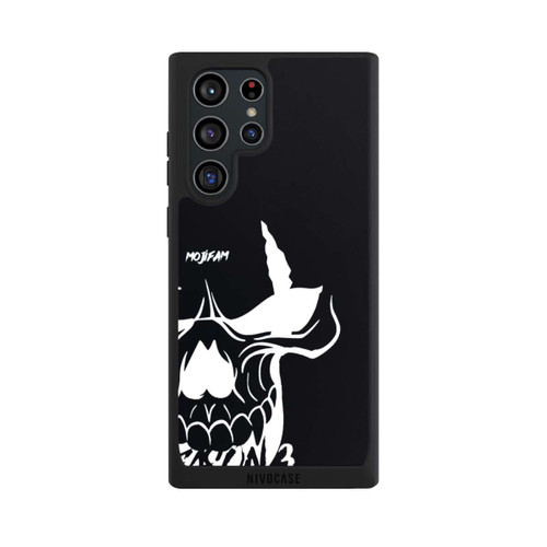Samsung Galaxy S22 Ultra NIVOpure Schädel Groß Schwarz/Weiß