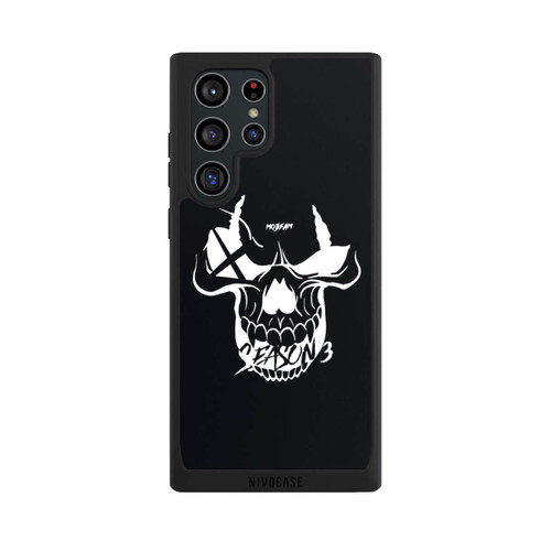 Samsung Galaxy S22 Ultra NIVOpure Schädel Schwarz/Weiß