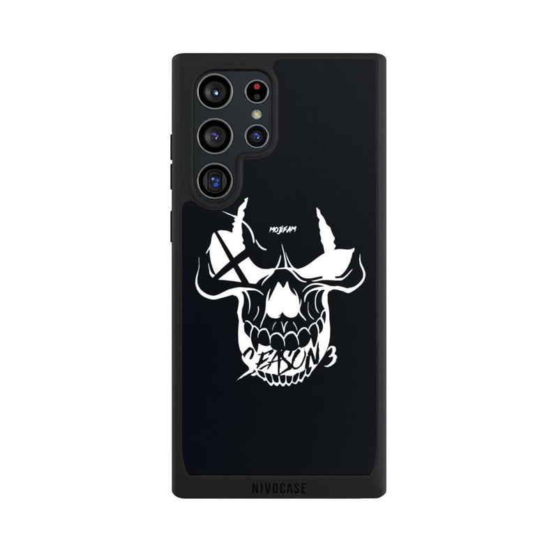 Galaxy S22 Ultra NIVOpure Schädel Schwarz/Weiß