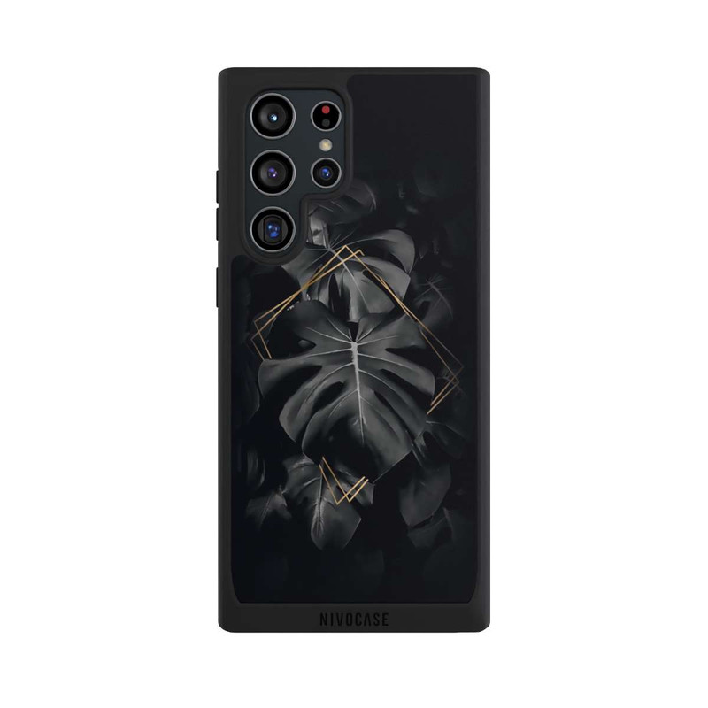 Galaxy S22 Ultra NIVOpure Schwarze Blätter