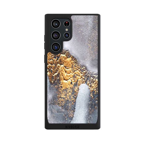 Samsung Galaxy S22 Ultra NIVOpure Concrete Gold Glitter Look